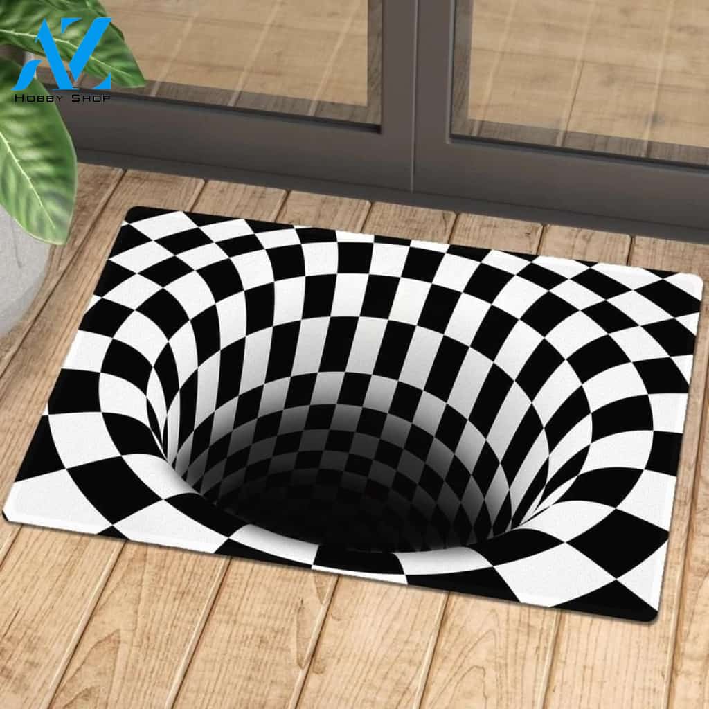 Happy Halloween Doormat Illusion Indoor And Outdoor Doormat Warm House Gift Welcome Mat Gift For Funny Halloween