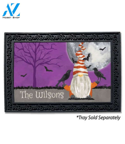 Happy Halloween Gnome Personalized Doormat - 18" x 30"