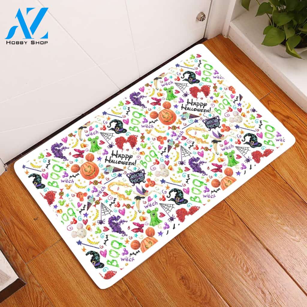 Happy Halloween Hocus Pocus Doormat | Welcome Mat | House Warming Gift | Christmas Gift Decor