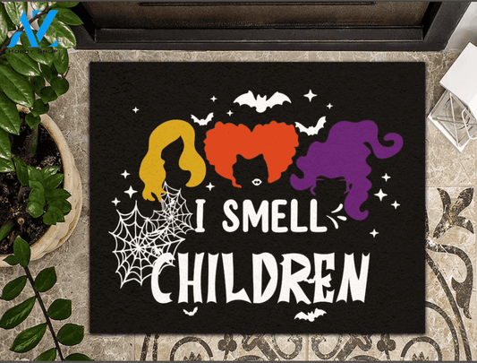 Happy Halloween - I Smell Children Doormat Indoor And Outdoor Doormat Warm House Gift Welcome Mat Home Decor Classroom Decor Gift For Family Halloween's Day