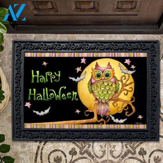Happy Halloween Owl - Doormat - 18" x 30"