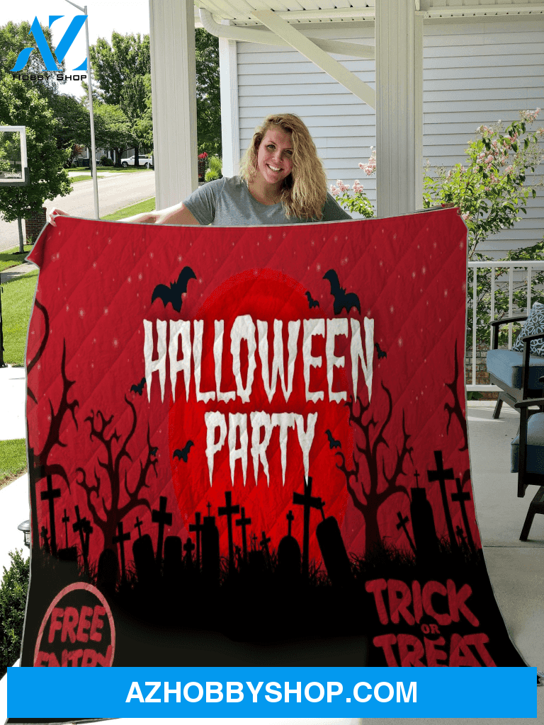 Happy Halloween Party Fleece Blanket