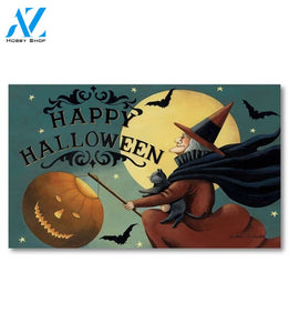 Happy Halloween Witch - Doormat - 18" x 30"