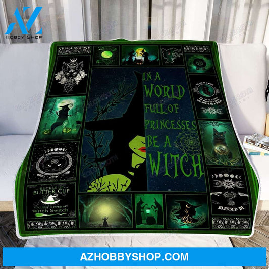 HAPPY HALLOWEEN WITCH SWITCH BLANKET Gift For Halloween , Halloween Gift, Halloween Decor