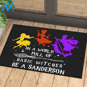 Happy Halloween Witches Doormat In A World Full Of Basic Witches Indoor And Outdoor Doormat Warm House Gift Welcome Mat Gift For Halloween