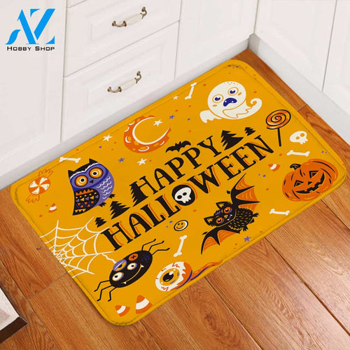 Happy Halloween Yellow GWDD14292 Door Mat