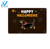 Happy Halloweenie Dachshund Halloween Funny Indoor And Outdoor Doormat Gift For Dog Lovers Decor Warm House Gift Welcome Mat