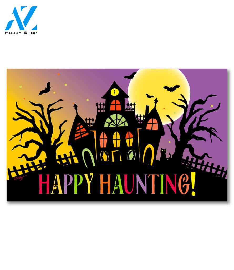 Happy Haunting Doormat - 18" x 30"