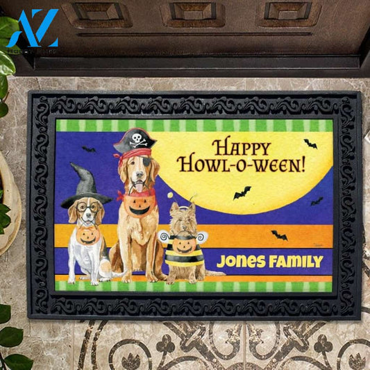Happy Howlers Personalized Doormat - 18" x 30"