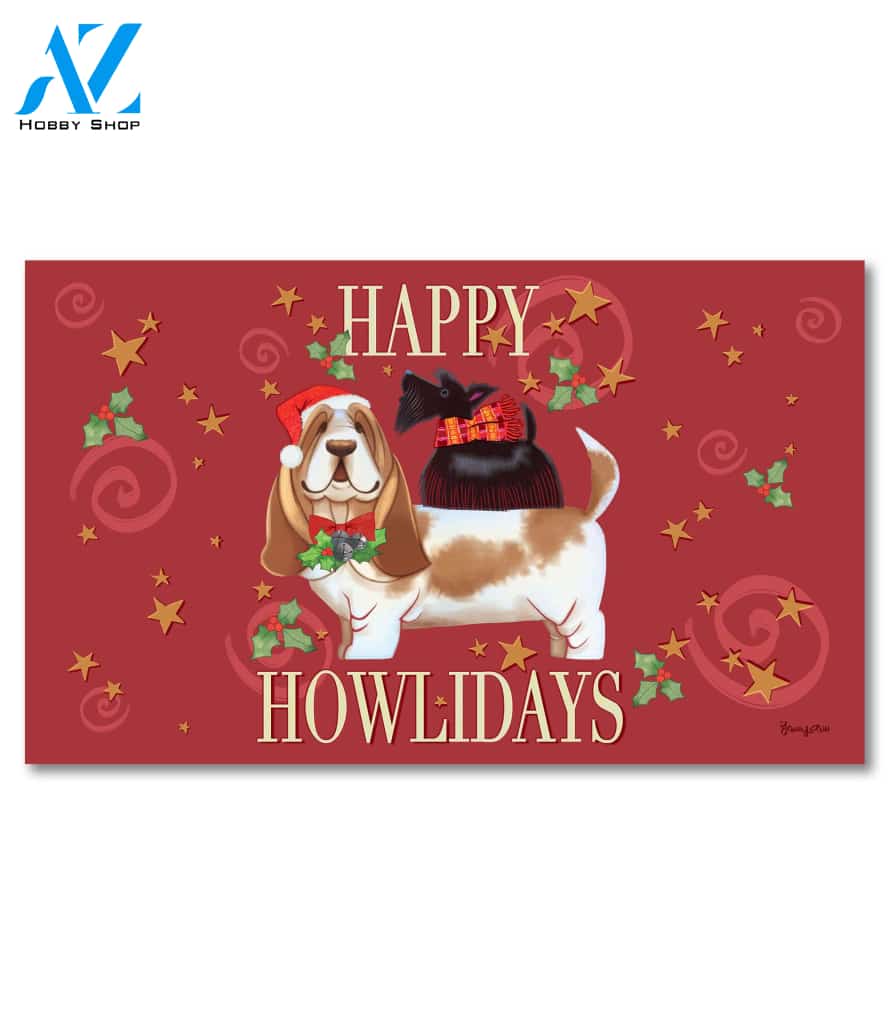 Happy Howlidays Doormat - 18" x 30"
