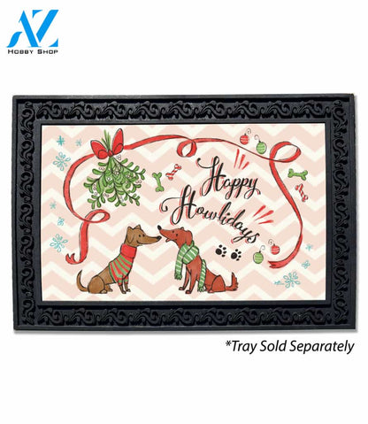 Happy Howlidays Mistletoe Doormat - 18" x 30"