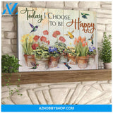 Happy Hummingbird Wall Art Canvas