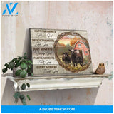 Happy Moments Angus Cow Farm Canvas Wall Art Decor