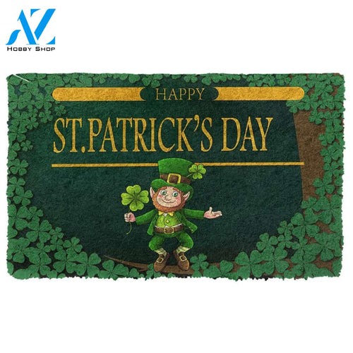 Gearhumans Gearhuman 3D Happy St Patrick Day Leprechaun Custom Doormat