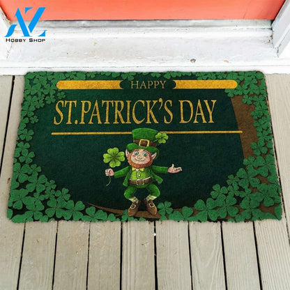 Gearhumans Gearhuman 3D Happy St Patrick Day Leprechaun Custom Doormat