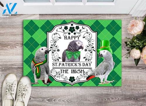 Happy Stain Patrick's day The Irish Indoor and Outdoor Doormat Warm House Gift Welcome Mat Gift for Labrador Lovers Birthday Gift