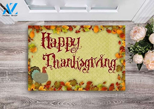 Happy Thanksgiving Day Doormat Floor Mats Rugs Doormat Welcome Mat Housewarming Gift Home Decor Funny Doormat Gift Idea
