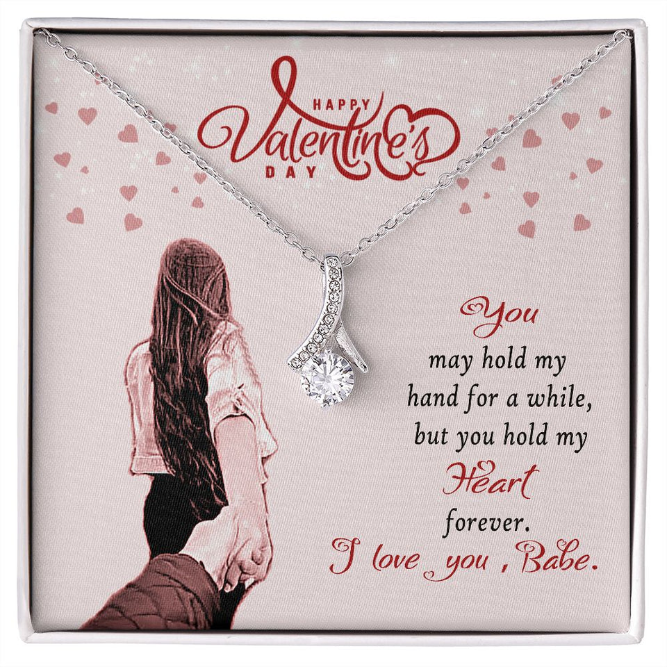 Happy Valentine's Day Babe Alluring Beauty Necklace