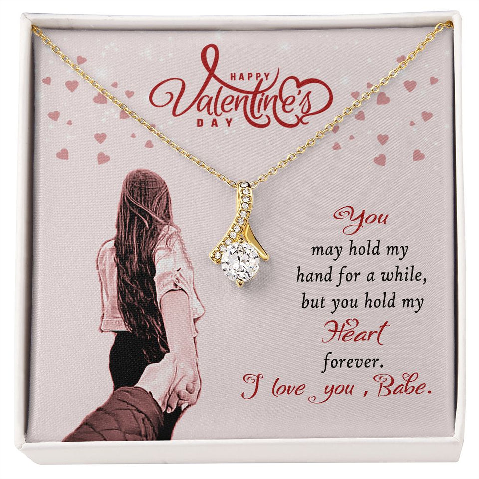 Happy Valentine's Day Babe Alluring Beauty Necklace