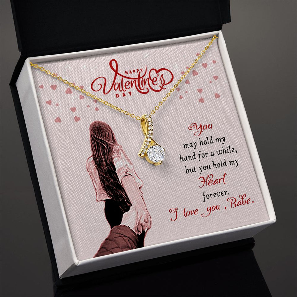 Happy Valentine's Day Babe Alluring Beauty Necklace