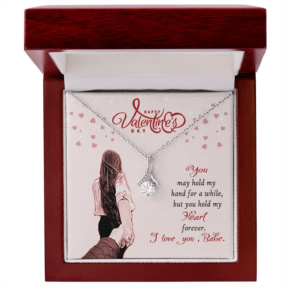 Happy Valentine's Day Babe Alluring Beauty Necklace