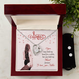 Happy Valentine's Day Babe Forever Love Heart Necklace And Earring Set