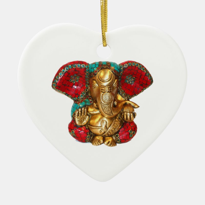 Happy Diwali -  Thank You Ganapati Ganesh Ceramic Ornament
