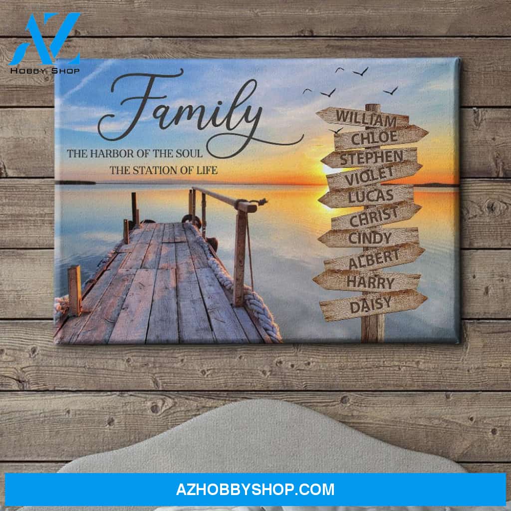 Harbor Of The Soul - Personalized Custom Name Canvas