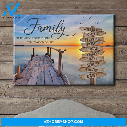 Harbor Of The Soul - Personalized Custom Name Canvas