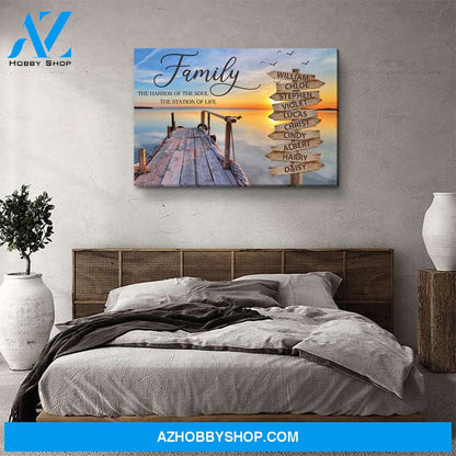 Harbor Of The Soul - Personalized Custom Name Canvas