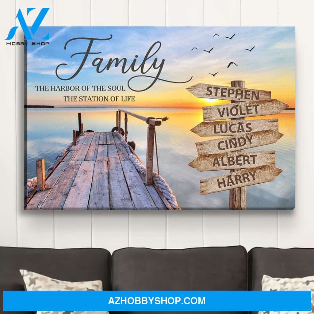 Harbor Of The Soul - Personalized Custom Name Canvas