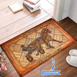 Harness Racing Personalized Custom Name Doormat Welcome Mat