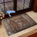 Harness Racing Personalized Custom Name Doormat Welcome Mat