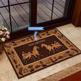 Harness Racing Personalized Custom Name Doormat Welcome Mat