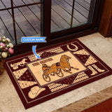 Harness Racing Personalized Custom Name Doormat Welcome Mat