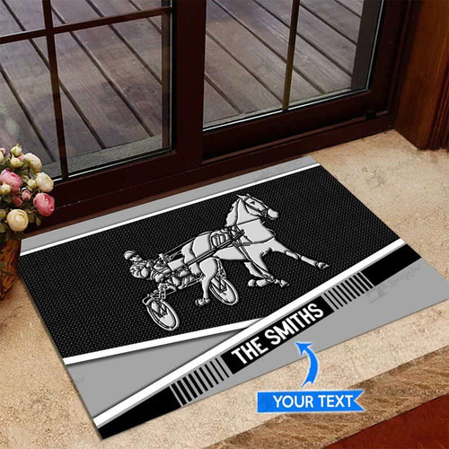 Harness Racing Personalized Custom Name Doormat Welcome Mat
