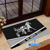 Harness Racing Personalized Custom Name Doormat Welcome Mat