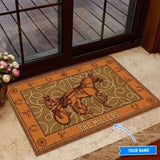 Harness Racing Personalized Custom Name Doormat Welcome Mat