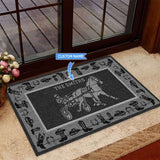 Harness Racingblack Version Personalized Custom Name Doormat Welcome Mat