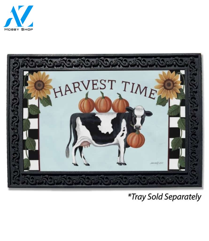 Harvest Time Cow Doormat - 18" x 30"