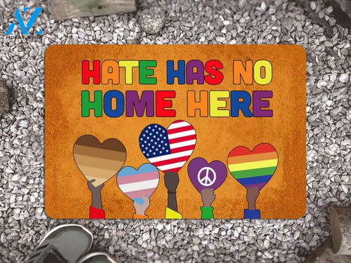 Hate Has No Home Here Doormat, Kindness Doormat, LGBT Doormat, Front Door Mat