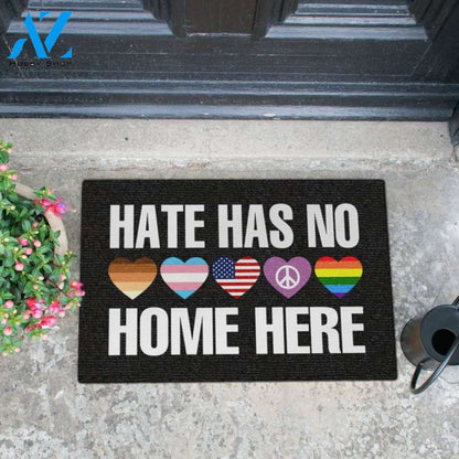 Hate Has No Home Here Doormat, Kindness Doormat, BLM, LGBT Doormat, Front Door Mat, Welcome Mat, Funny Doormat, Housewarming Gift