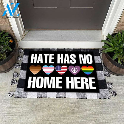 Hate Has No Home Here Doormat, Kindness Doormat, BLM, LGBT Doormat