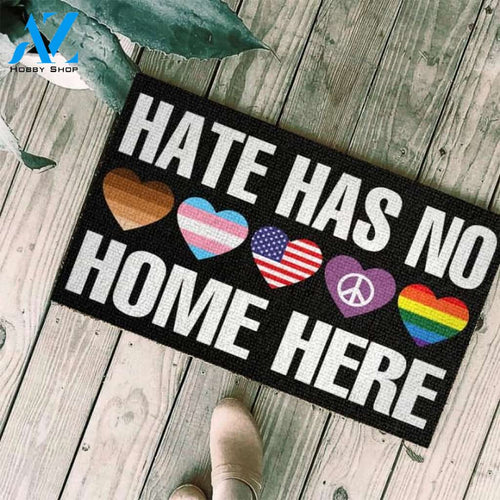 Hate has no home here Doormat | Welcome Mat | House Warming Gift