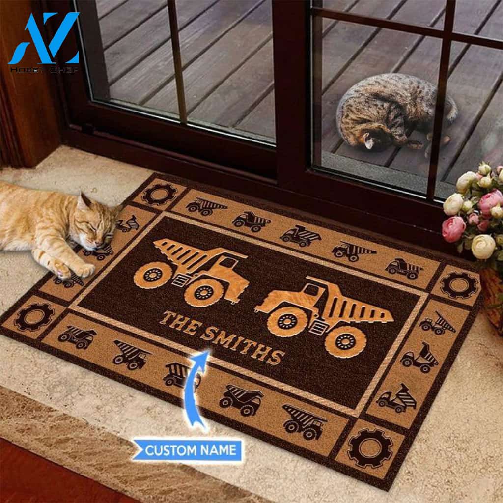 Haul Truck Basic Brown Custom Doormat