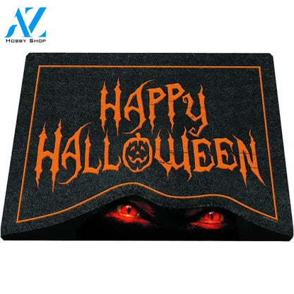 Haunted Mirage Demon Eyes Halloween Doormat Indoor and Outdoor Mat Entrance Rug Funny Home Decor Closing Gift Gift for Friend Idea