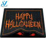 Haunted Mirage Demon Eyes Halloween Doormat Indoor and Outdoor Mat Entrance Rug Funny Home Decor Closing Gift Gift for Friend Family Gift Idea