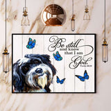 Havanese Butterfly Be Still And Know That I Am God Paper Poster No Frame Matte Canvas Wall Decor