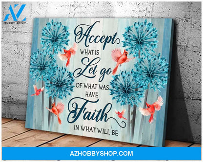 Have Faith Cardinal Wall Art Canvas