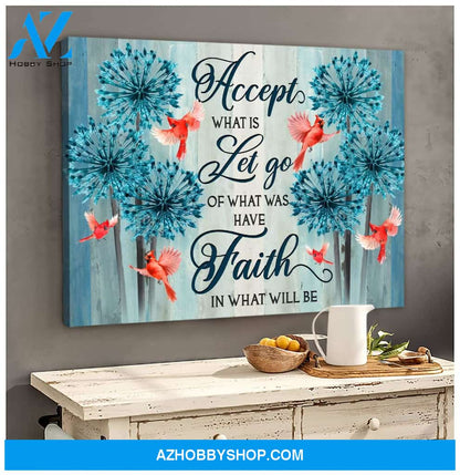Have Faith Cardinal Wall Art Canvas